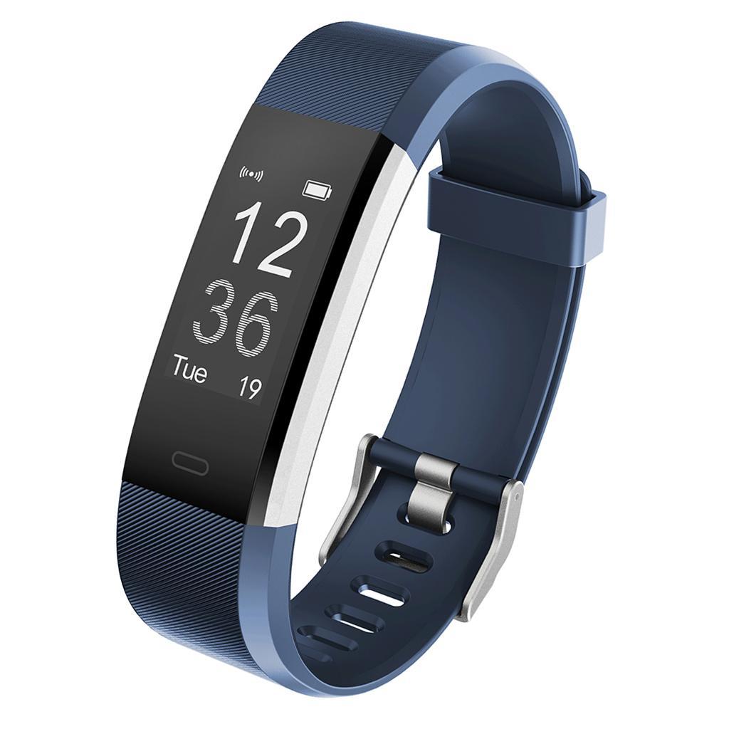 Bluetooth Smart Watch Heart Rate Blood Pressure Monitor Bracelet