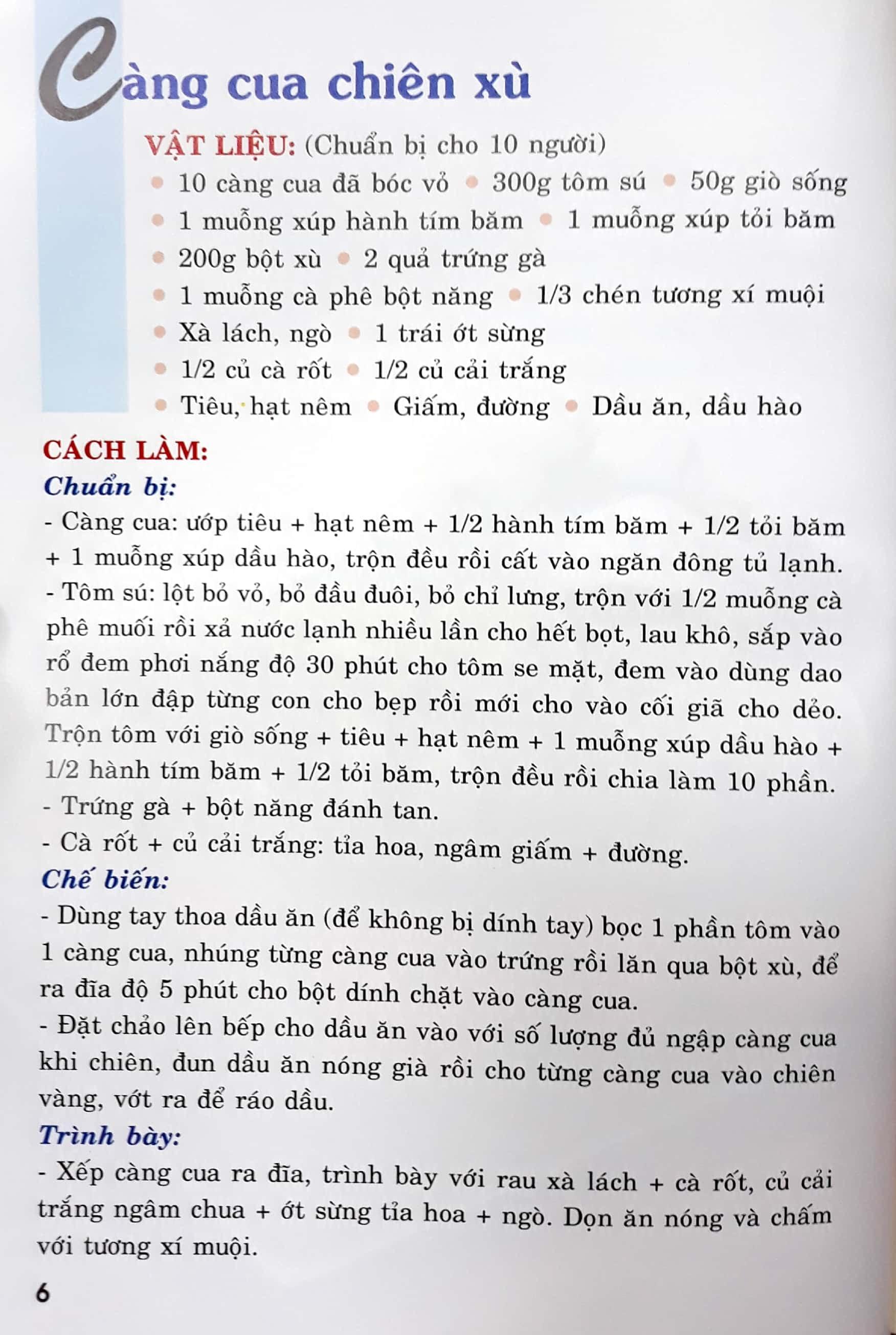 Sách 30 Món Ăn Đặc Sắc