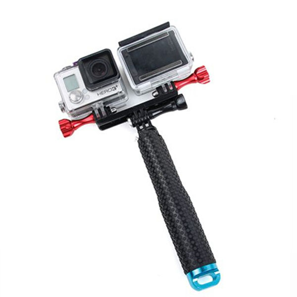 Phụ kiện gắn 2 máy quay Action camera