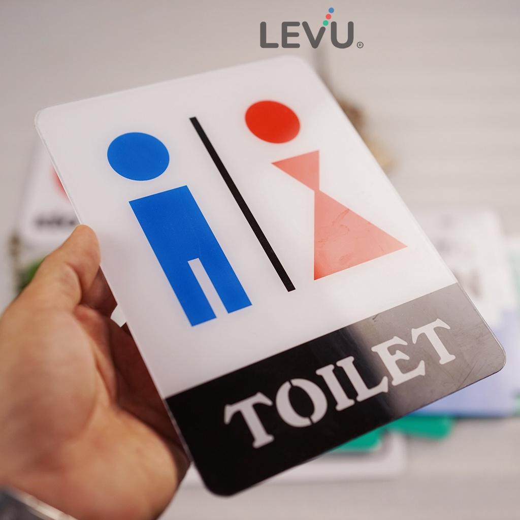 Bảng toilet bằng nhựa mica trang trí cửa quán nhà hàng nhận biết khu vực nhà vệ sinh