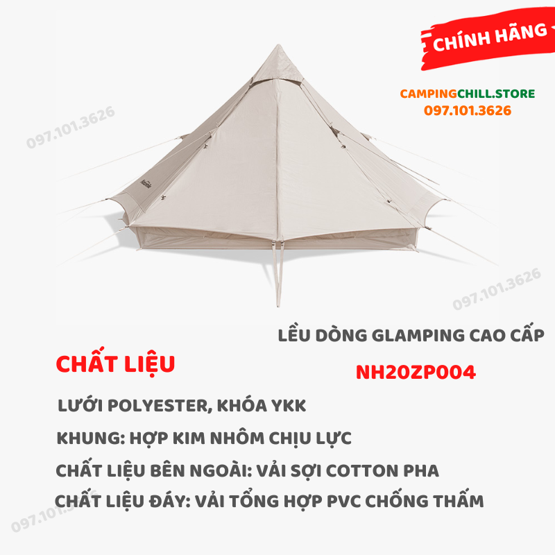 LỀU DÃ NGOẠI DÒNG GLAMPING CAO CẤP (3-4 NGƯỜI) NH20ZP004