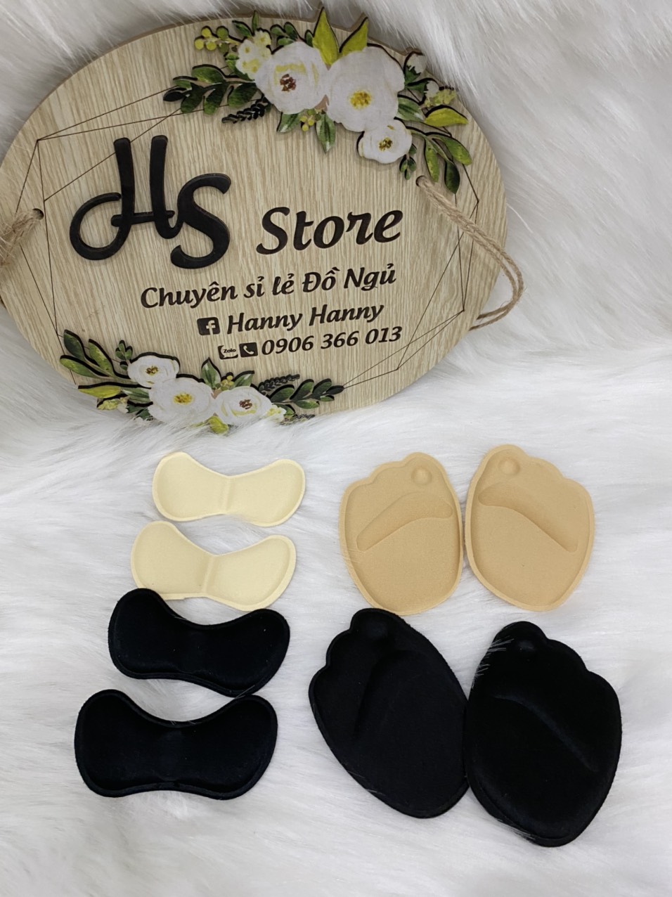 Combo 3 cặp lót mũi giày vải dành cho giày cao gót hoặc giày bị rộng
