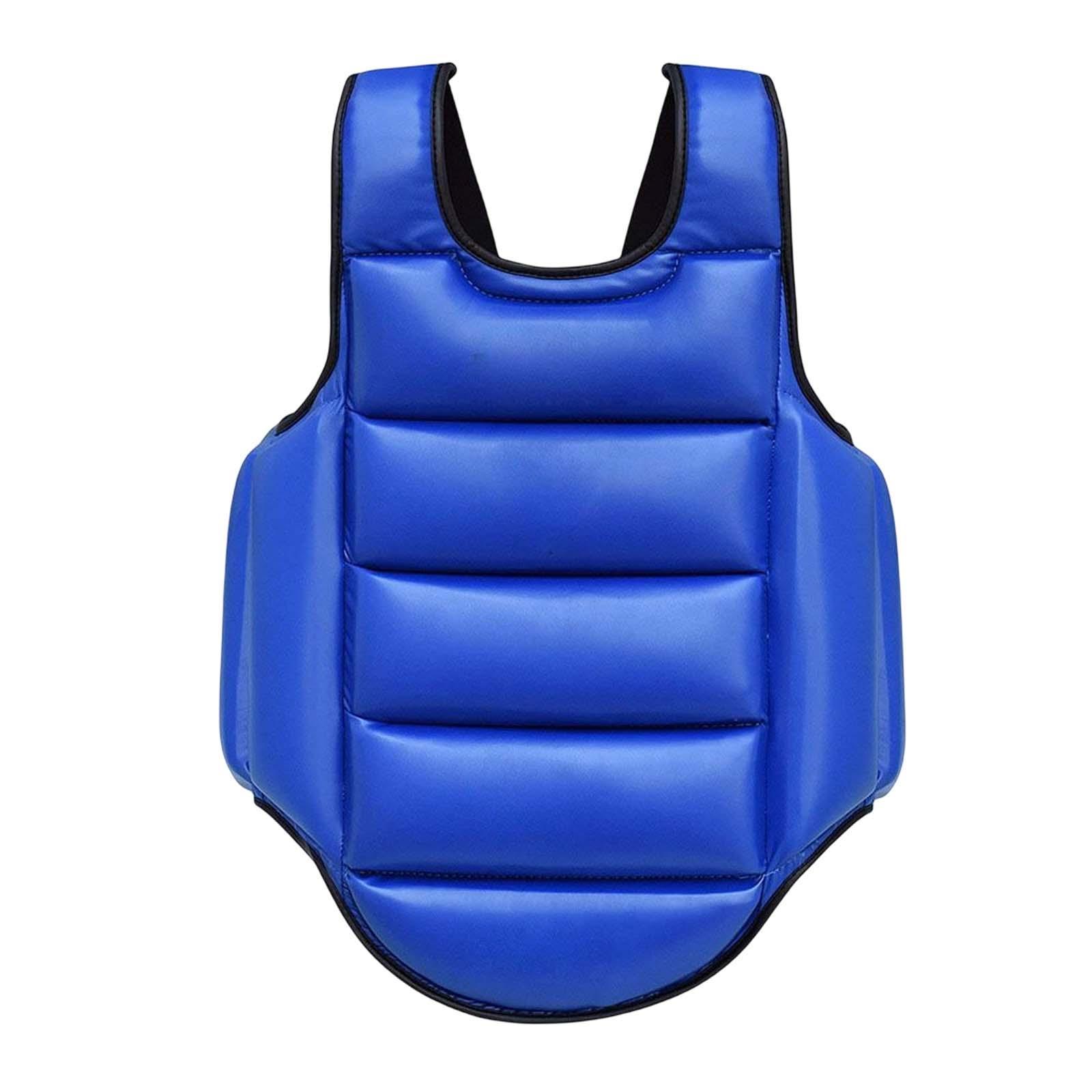 Taekwondo bảo vệ áo vest sườn khiên áo giáp bảo vệ MMA karate bảo vệ ngực cho Muay Thai nặng Kickboxing Sanda Color: Black M