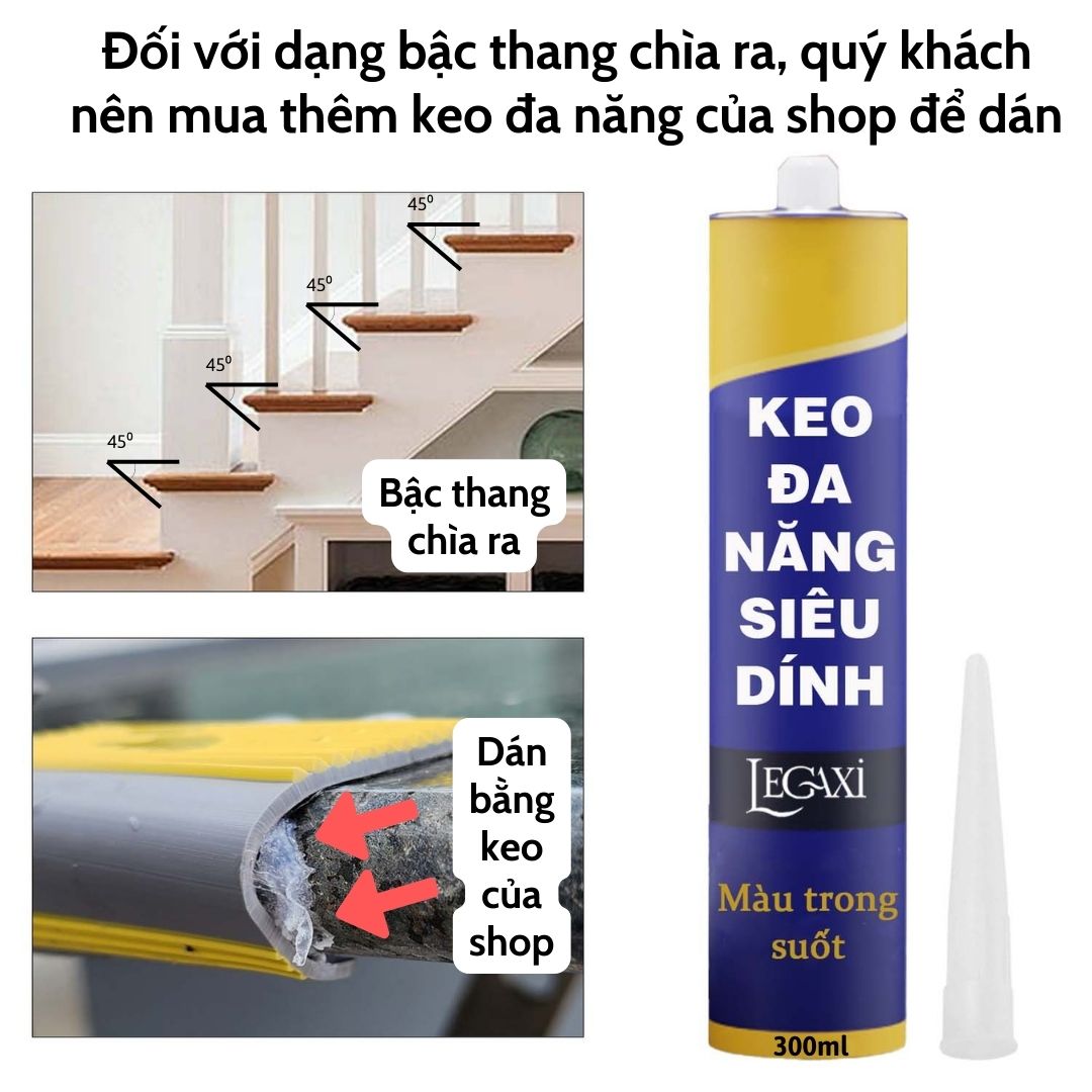 Keo đa năng dán gỗ đá hoa cương gạch men sứ tường cầu thang sàn chống nước chịu nhiệt chịu tải lực Legaxi