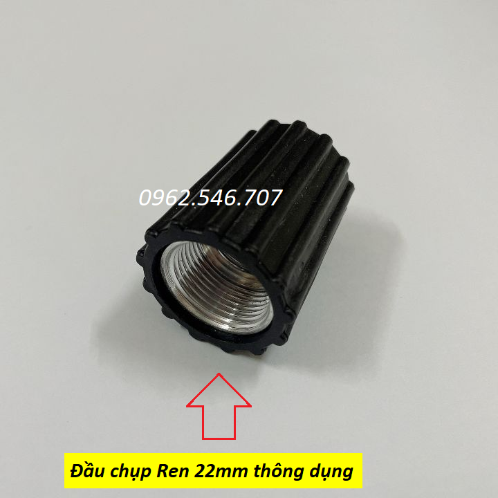 Đầu cos Ren Trong 22mm Của Dây Xịt Máy Rửa Xe ( Trọn Bộ Như Hình )