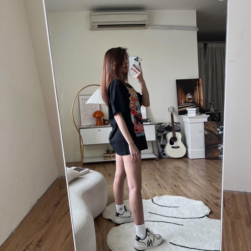 Áo thun ALTHOUGH form unisex, in hình full áo, chất vải 100% Cotton thoáng mát