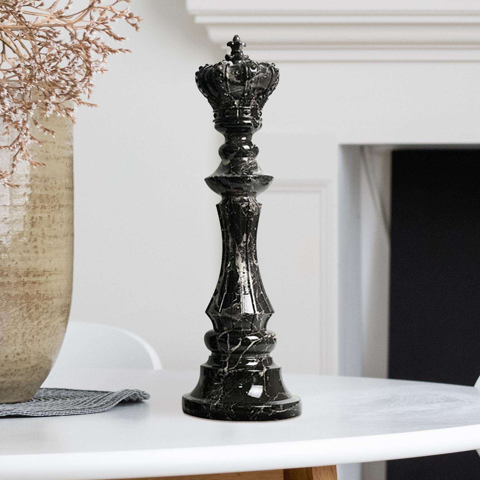 Chess Pieces Statue Sculpture Ornament Collectible Figurine Furnishing for Home Decoration Office Desk Table  Cabinet Arrangement Gift