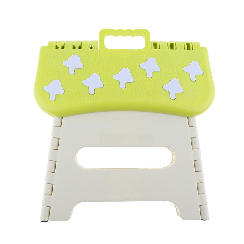 Folding Portable Step Stool for Kids, Toddlers and Adults Home Green Size S