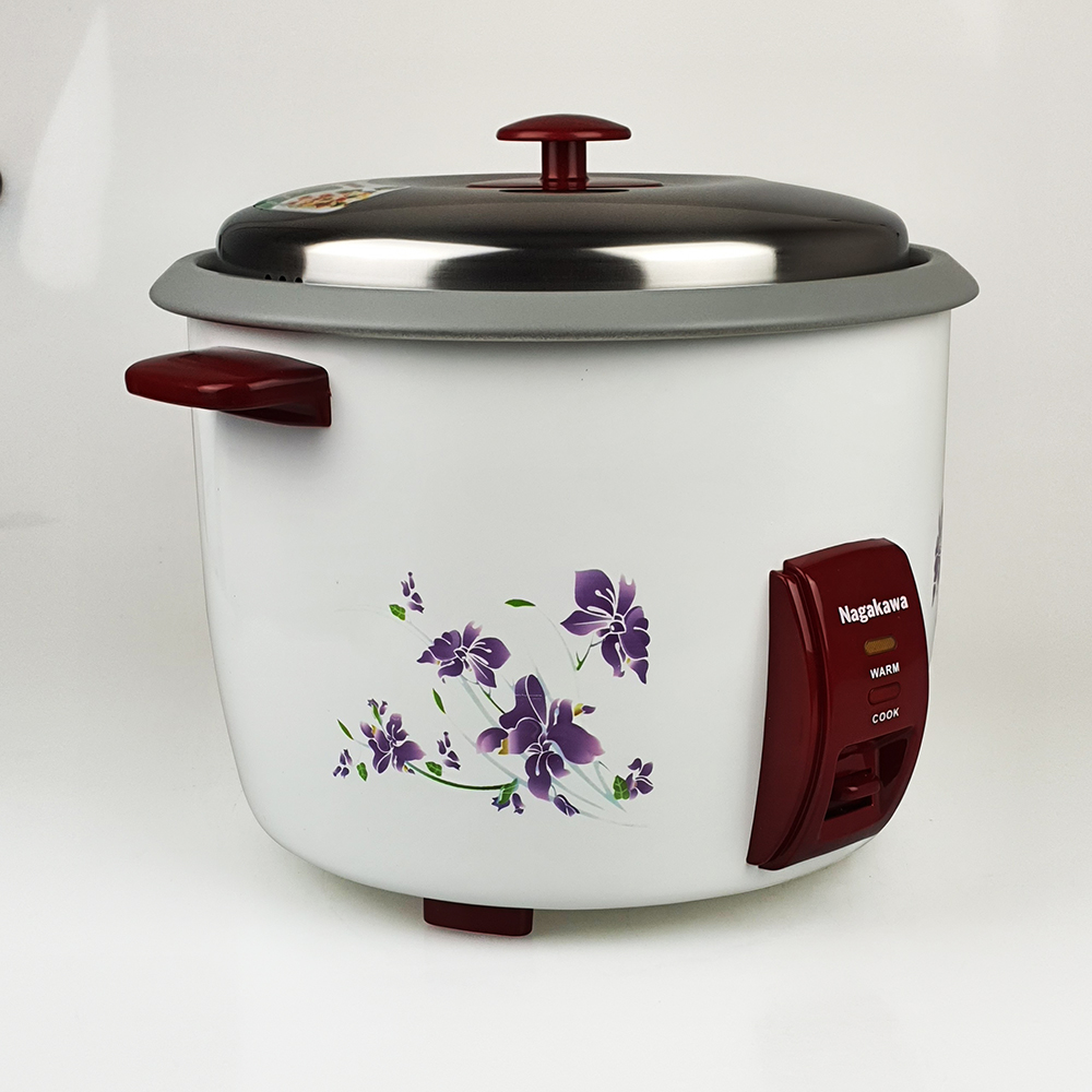 Nồi cơm điện 2.2lit có chống dính Nagakawaa, nấu tầm 1.5kg gạo, công suất 900W, mẫu ngẫu nhiên-Hàng chính hãng