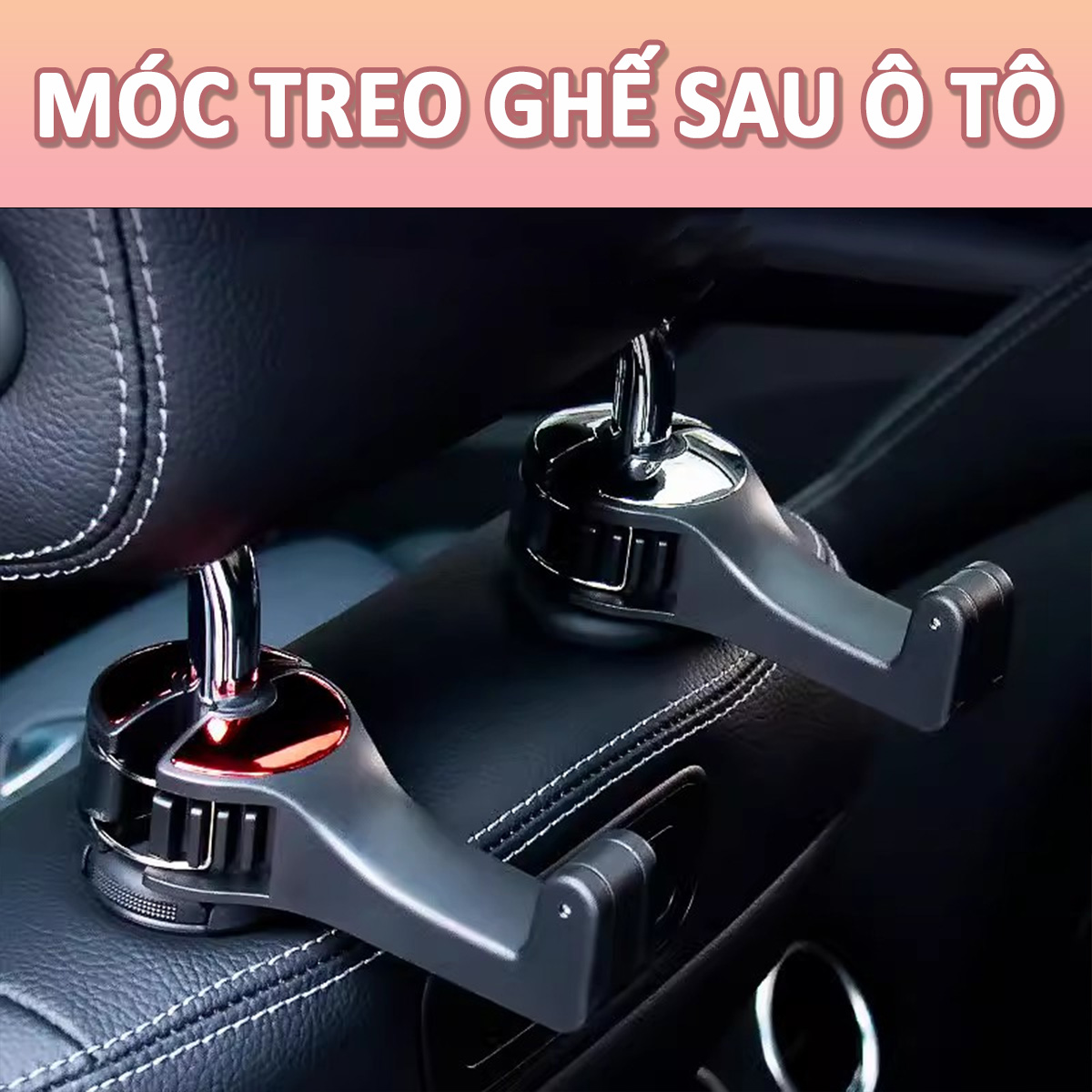 Móc treo ghế sau xe ô tô, thiết kế thông minh, dễ dàng lắp đặt và sử dụng- D1634