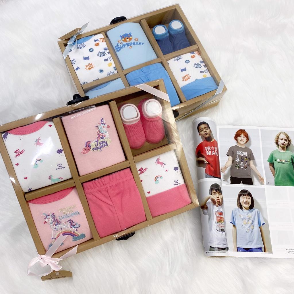 SET QUÀ TẶNG BÉ SƠ SINH 0 - 6m chất cotton mềm mại cao cấp