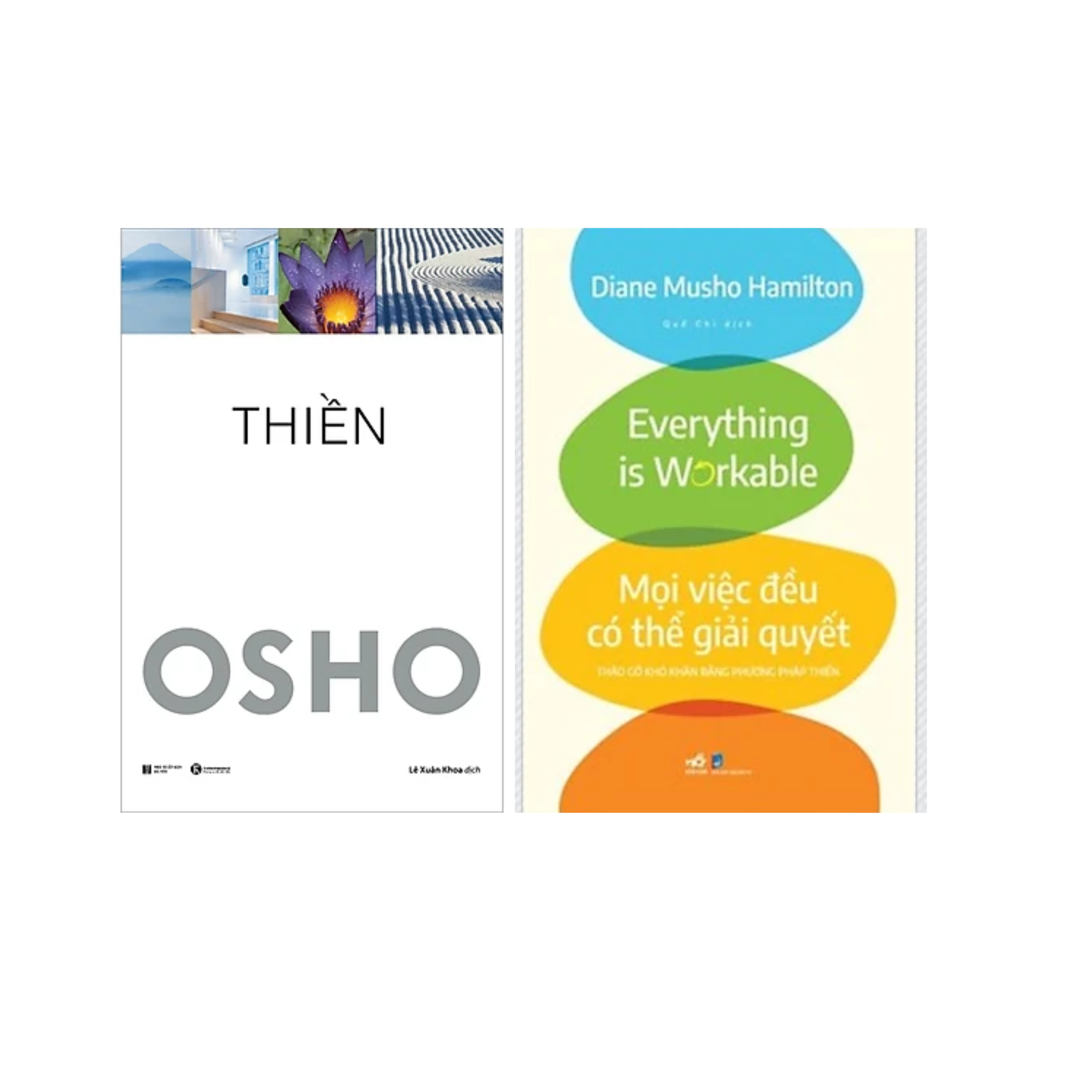 Combo 2Q Sách Về Thiền : Mọi Việc Đều Có Thể Giải Quyết - Tháo Gỡ Khó Khăn Bằng Phương Pháp Thiền + Thiền - Osho