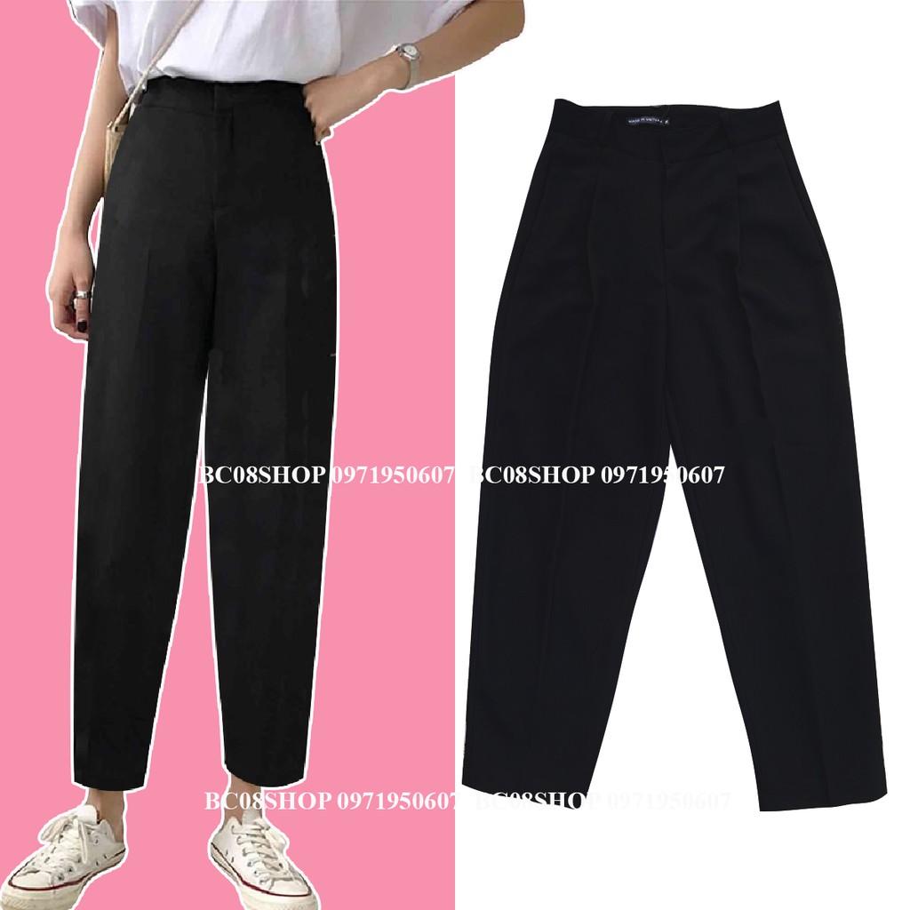 Quần Tây Baggy Lưng Cao Dáng thụng Basic có size 1HIT_UNISEX