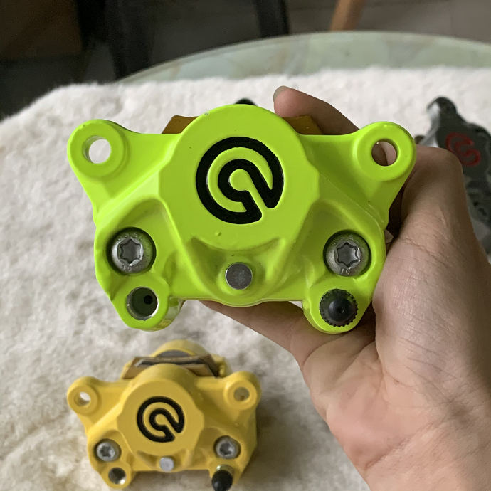 Heo Logo 2 piston đối xứng, có PÁT TRƯỚC gắn tất cả các dòng xe đi thắng đĩa của xe