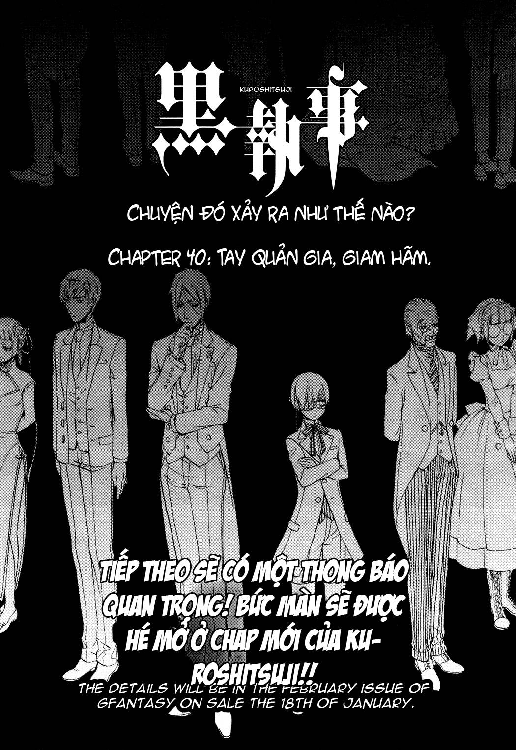 Kuroshitsuji Chapter 40 - Trang 0