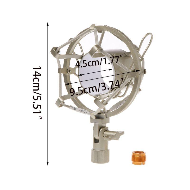 H8WA Metal Shockproof Studio Ghi Micro Micro SHOCK Mount Spider Mic CLIP cho máy tính phát sóng BM 700 800 BM-800