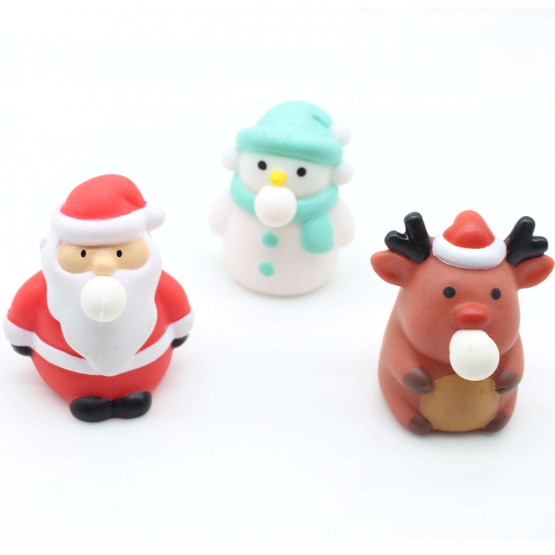 Đồ Chơi Xốp Squishy Giảm Stress Hình Ông Già Noel, Tuần Lộc, Người Tuyết Dễ Thương Cho Bé