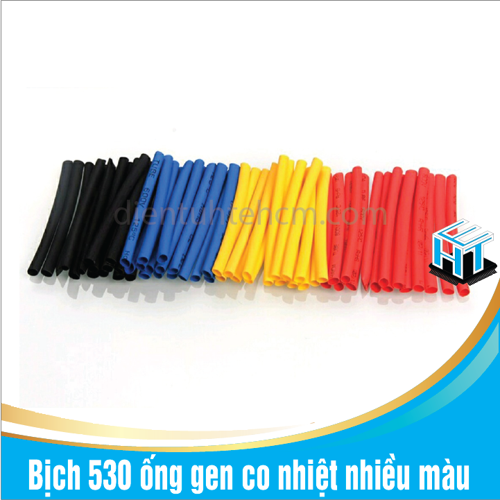 Bịch 530 ống gen co nhiệt nhiều màu, nhiều kích cỡ