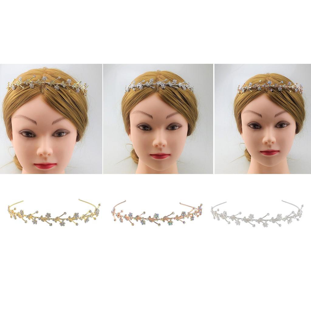 Rhinestone Wedding Tiara Bridal Headband Queen Tiara Princess Crown