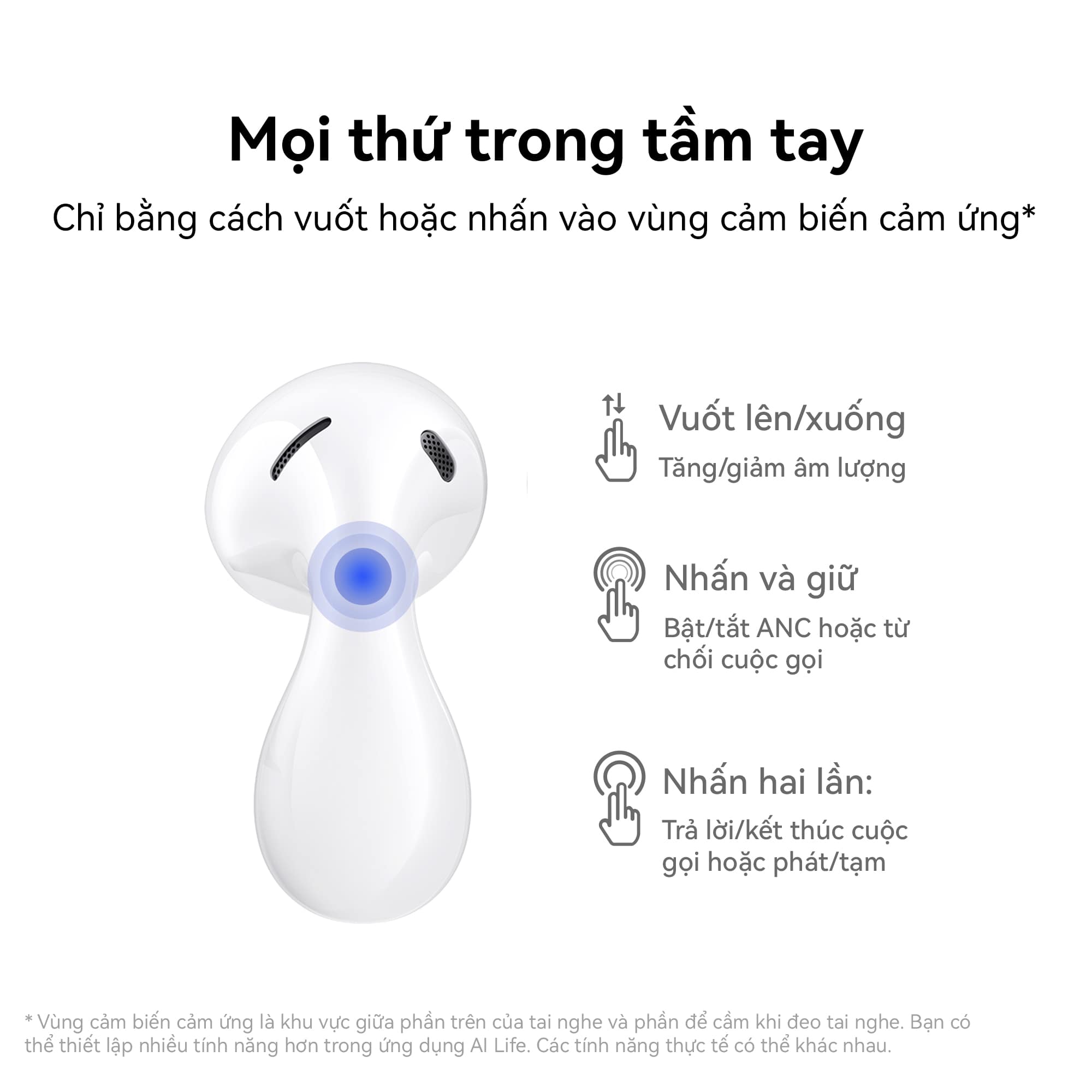 Tai Nghe Không Dây Huawei FreeBuds 5 | Đường cong bám tai hoàn hảo | Âm thanh đỉnh cao Punchy Bass | Thiết kế mở ANC 3.0 | Hàng Chính Hãng