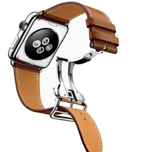 Dây Da Italia Khóa Bạc Chống Gãy Dành Cho Apple Watch 38/40mm