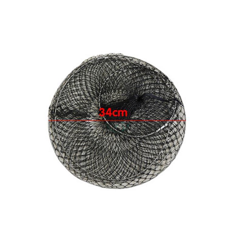 1PCS Fishing Net Cage Folding Fish Tackle Quick-drying Shrimp Net Fish Glue Shrimp Cage 60*34cm Fishing Net Tackle Accessories