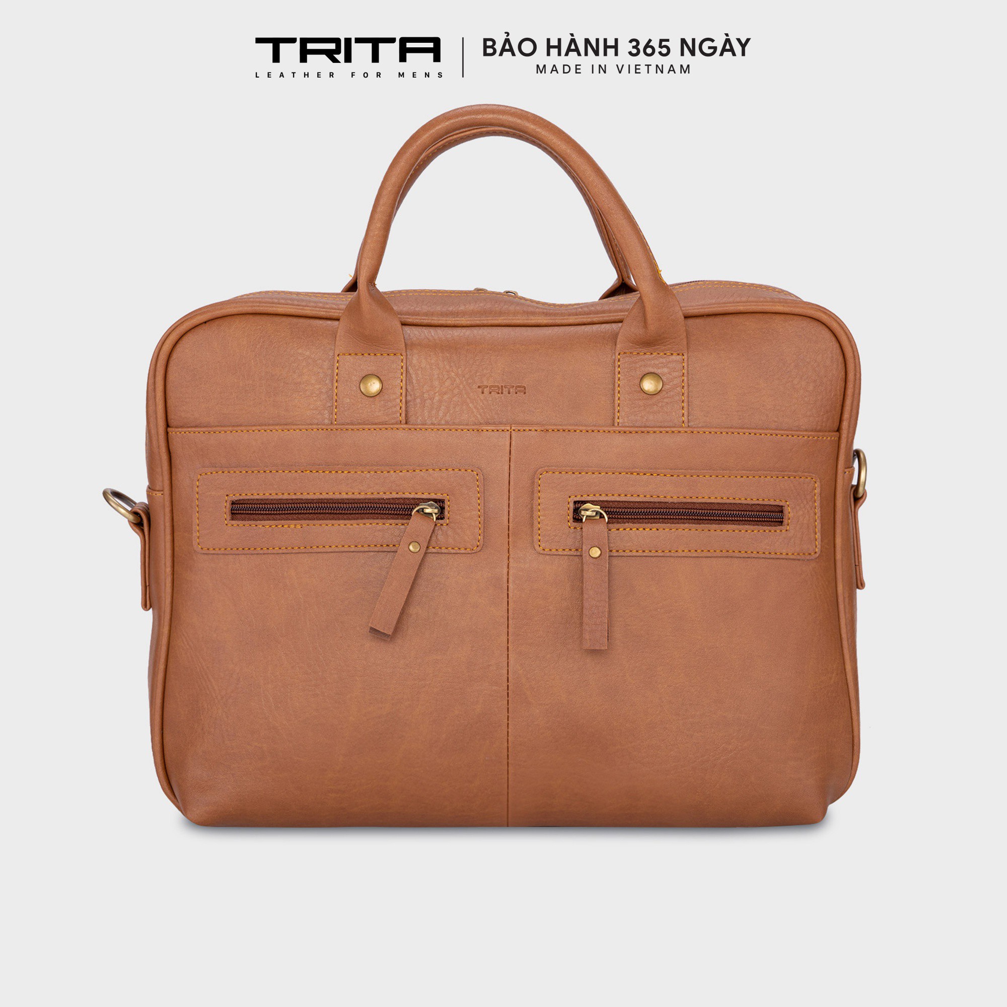 Hình ảnh Cặp công sở da thời trang đa năng TRITA TCA1 nhiều màu (Dài 39cm x Rộng 10cm x Cao 28cm)