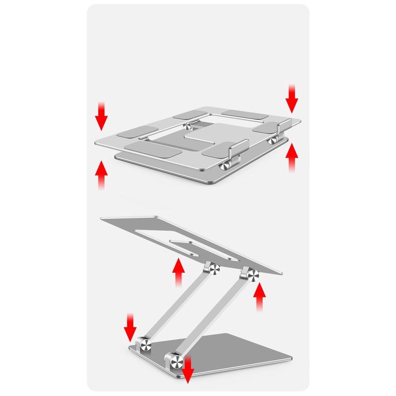 L301 Giá đỡ máy tính Macbook Laptop thiết kế 2 chân độc đáo bằng nhôm nguyên khối, điều chỉnh độ cao, gấp gọn.