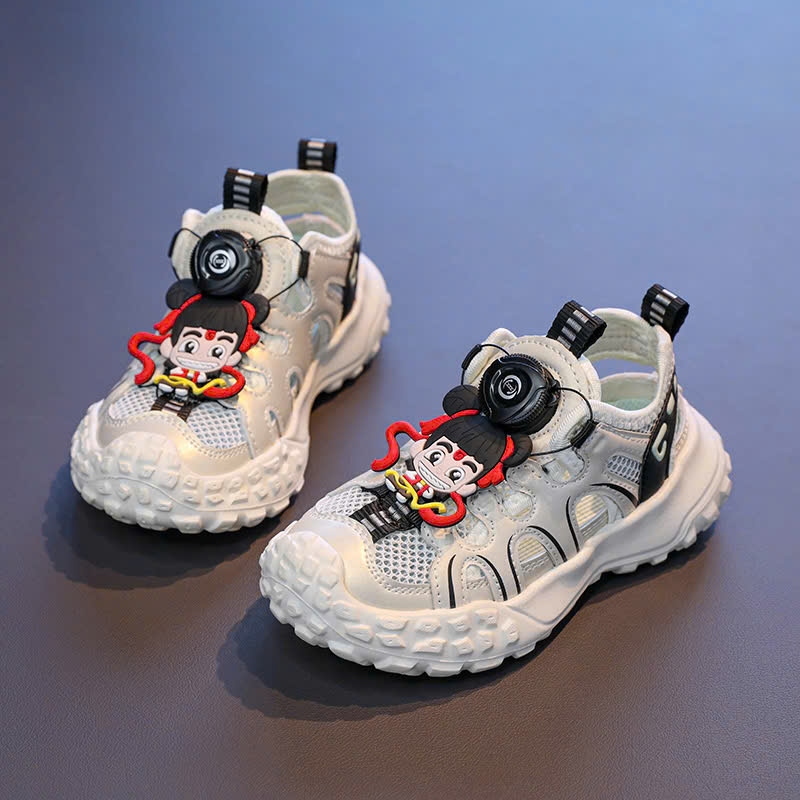 Giày trẻ em Giày thể thao siêu nhẹ hình Na Tra Đế mềm chống trượt cho bé trai bé gái size 26-37