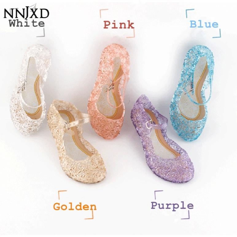 Cho Bé NNJXD Giày sandal họa tiết pha lê phong cách công chúa Elsa cho bé gái