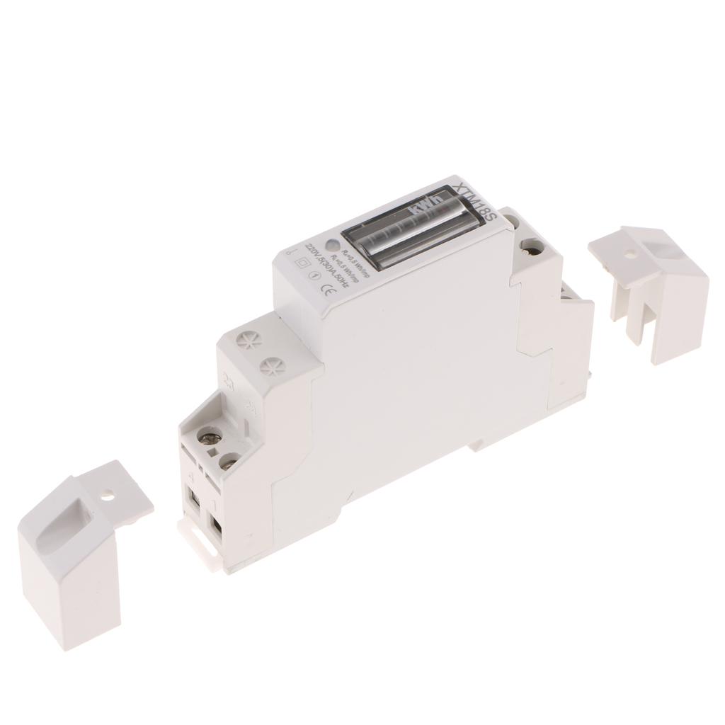 1 Pha DIN Đường Sắt KWH Watt Giờ Din-Đường Sắt Đồng Hồ Năng Lượng Máy Màn Hình