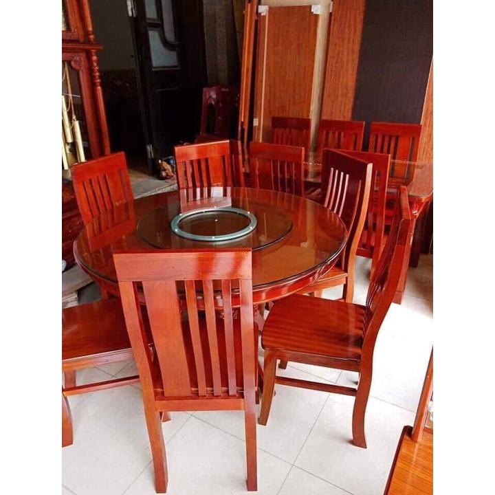 Bộ Bàn Ghế Ăn Loại bàn xoay – kính