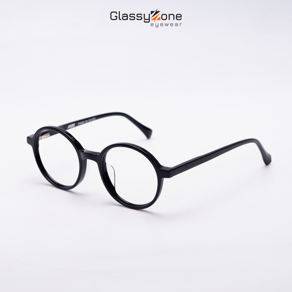 Gọng kính cận, Mắt kính giả cận kim loại Form Tròn thời trang Nam Nữ Avery Midori - GlassyZone