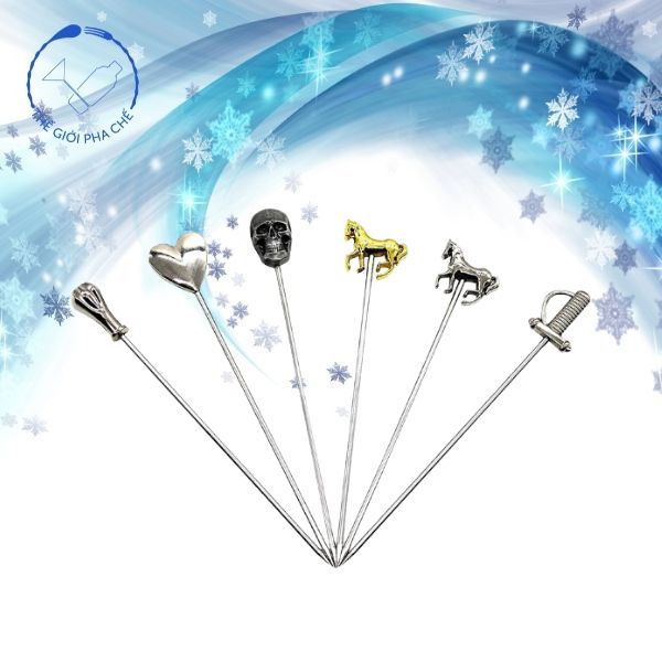 Que Xiên Inox Trang Trí CockTail Đa Dạng - Tiện Dụng