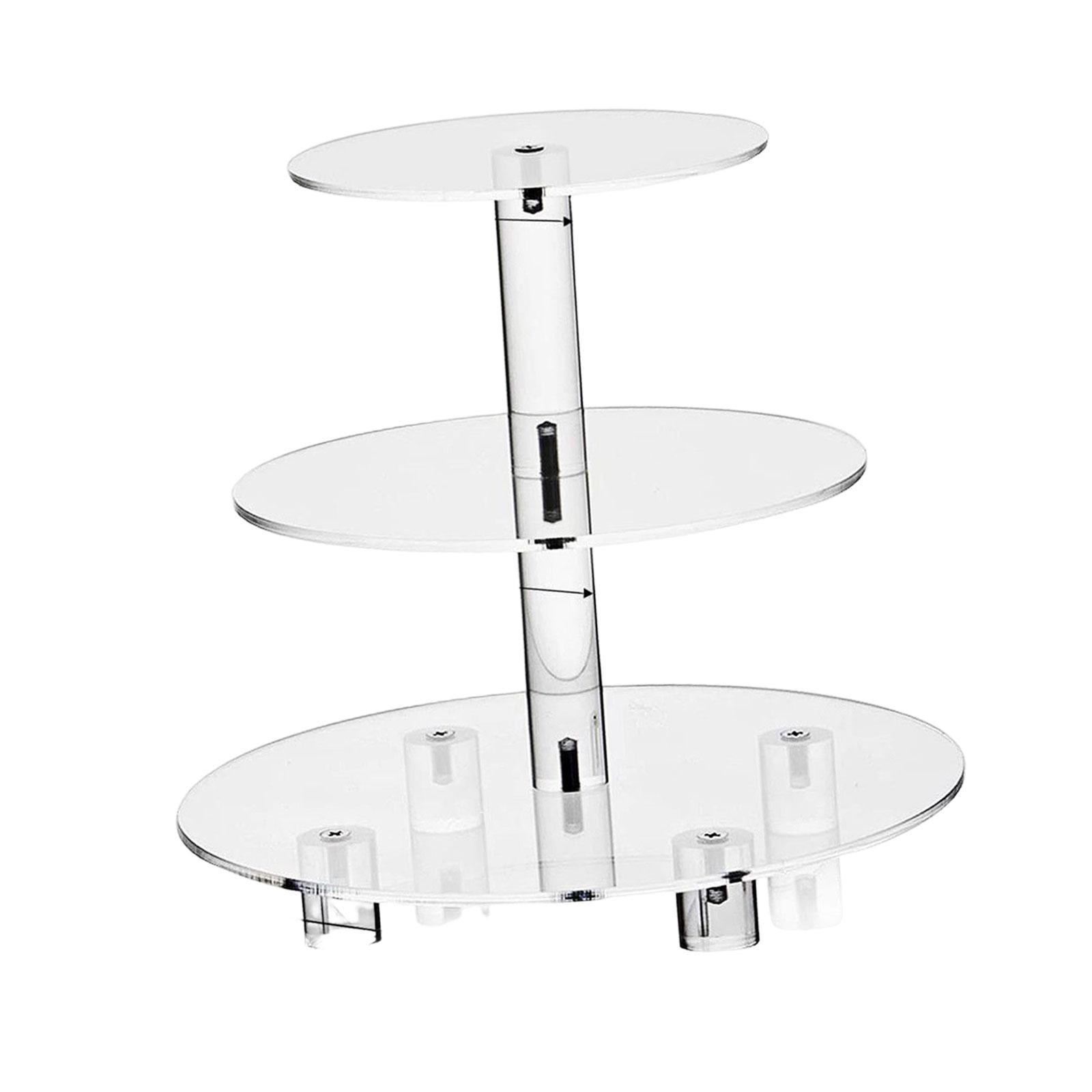 Large Cake Stand Display Stand Acrylic 3 Tier Cupcake Stand for Celebration