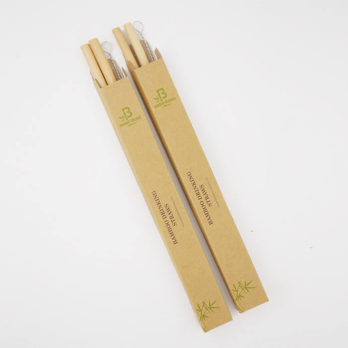 Combo 2 hộp Ống hút tre - size S bamboo straws (hộp 2 ống)