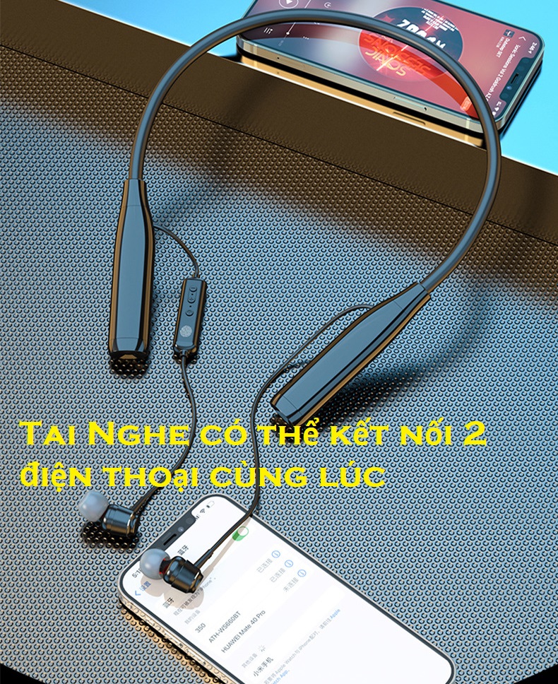 Tai Nghe N97 Bluetooth 5.2 Pin Kép 3000mAh Nghe Nhạc - Đàm Thoại Lên Đến 300 Giờ , Có Thể Điều Chỉnh Âm Thanh , Có Khe Lắp Thẻ Nhớ TF.