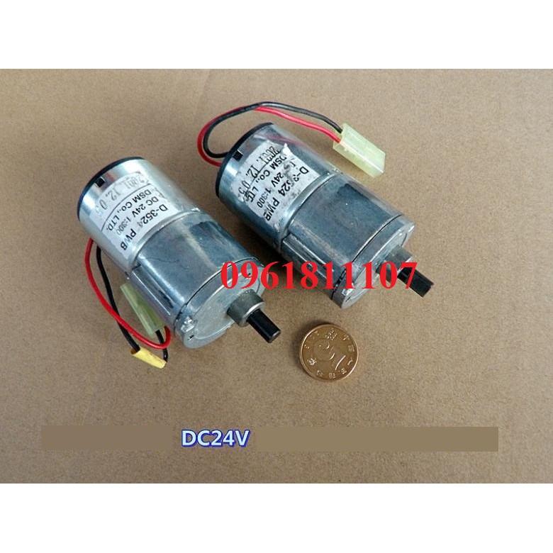 Motor giảm tốc 24v 17rpm lực 18KG 3524