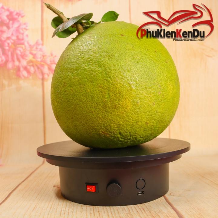ĐẾ XOAY, BÀN XOAY TRƯNG BÀY SẢN PHẨM 20CM TẢI 15KG CÓ NÚT TỐC ĐỘ, DÙNG PIN HOẶC ĐIỆN 220V