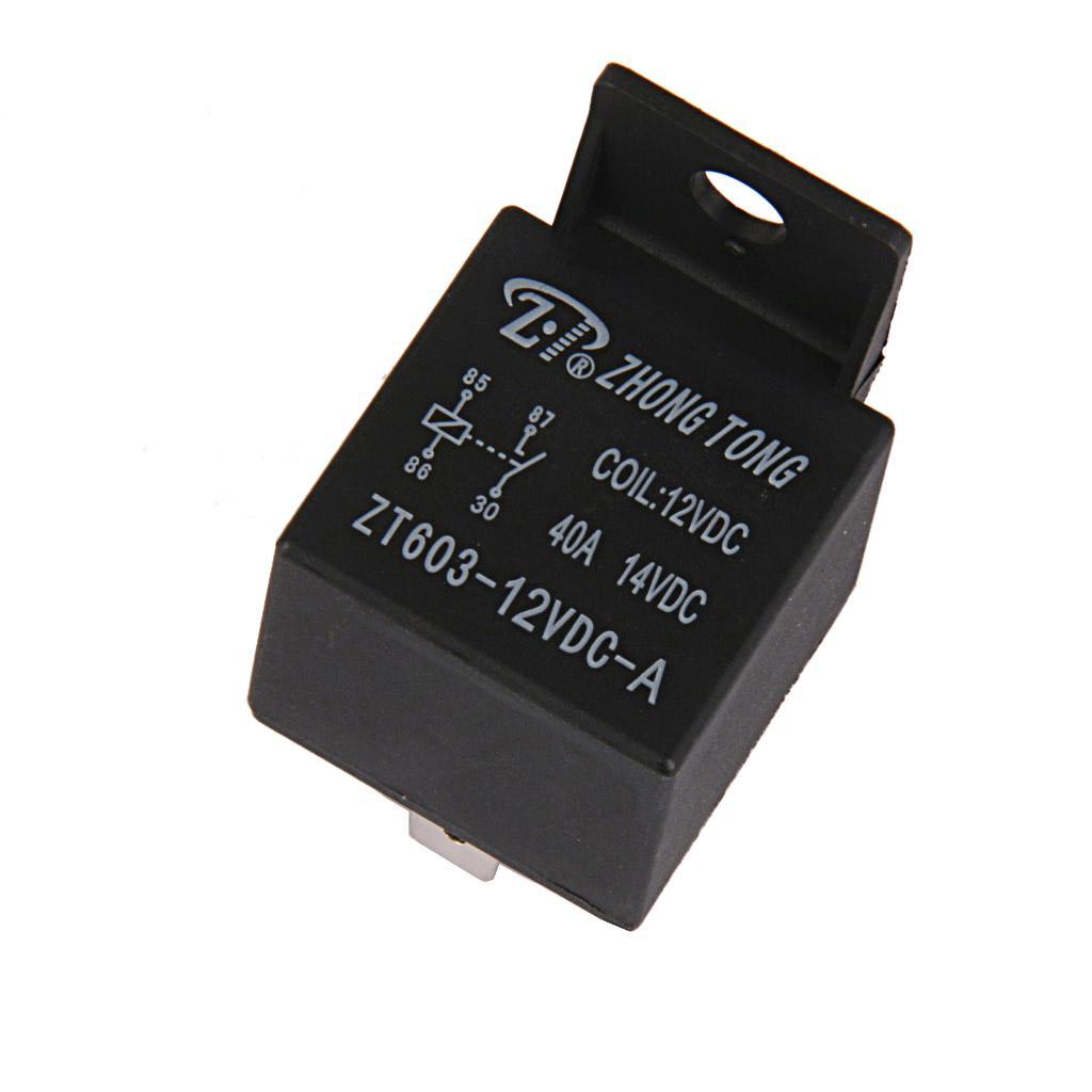 4pcs 12V 4 Pin 40A 40AMP Car Vehicle Relay Set Pump Light Universal