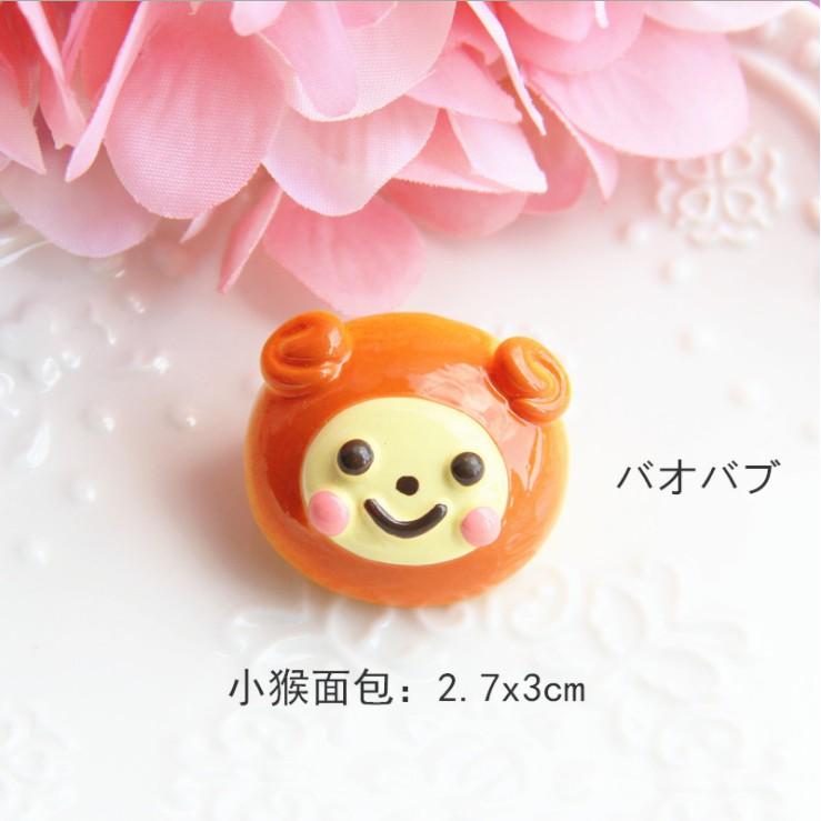 Chuyên Charm * Charm bánh nướng hình mặt gấu bear cho các bạn trang trí vỏ ốp điện thoại, DIY