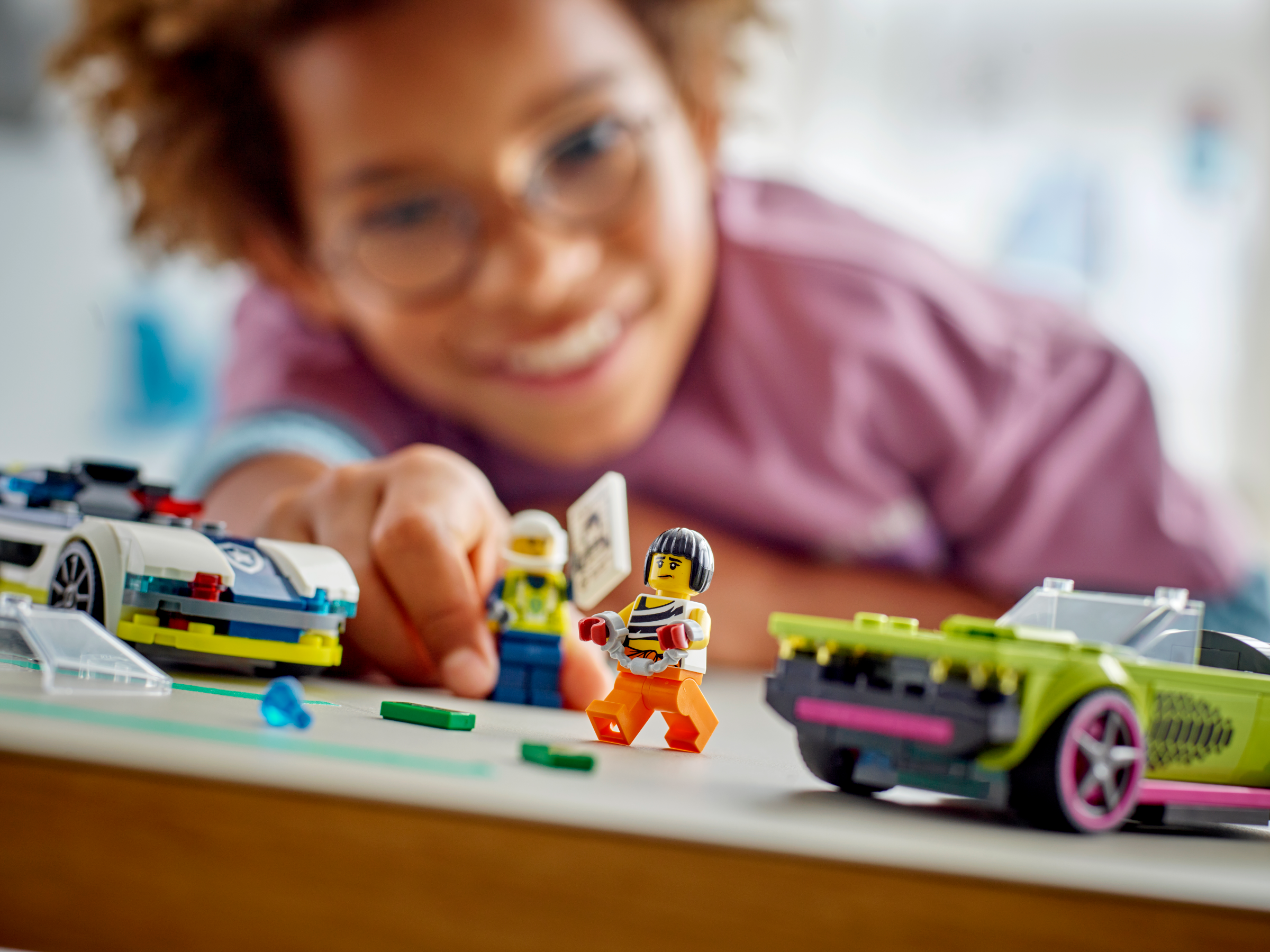 Đồ Chơi Lắp Ráp Xe Cảnh Sát Truy Đuổi Tội Phạm - Police Car And Muscle Car Chase - Lego City 60415 (213 Mảnh Ghép)