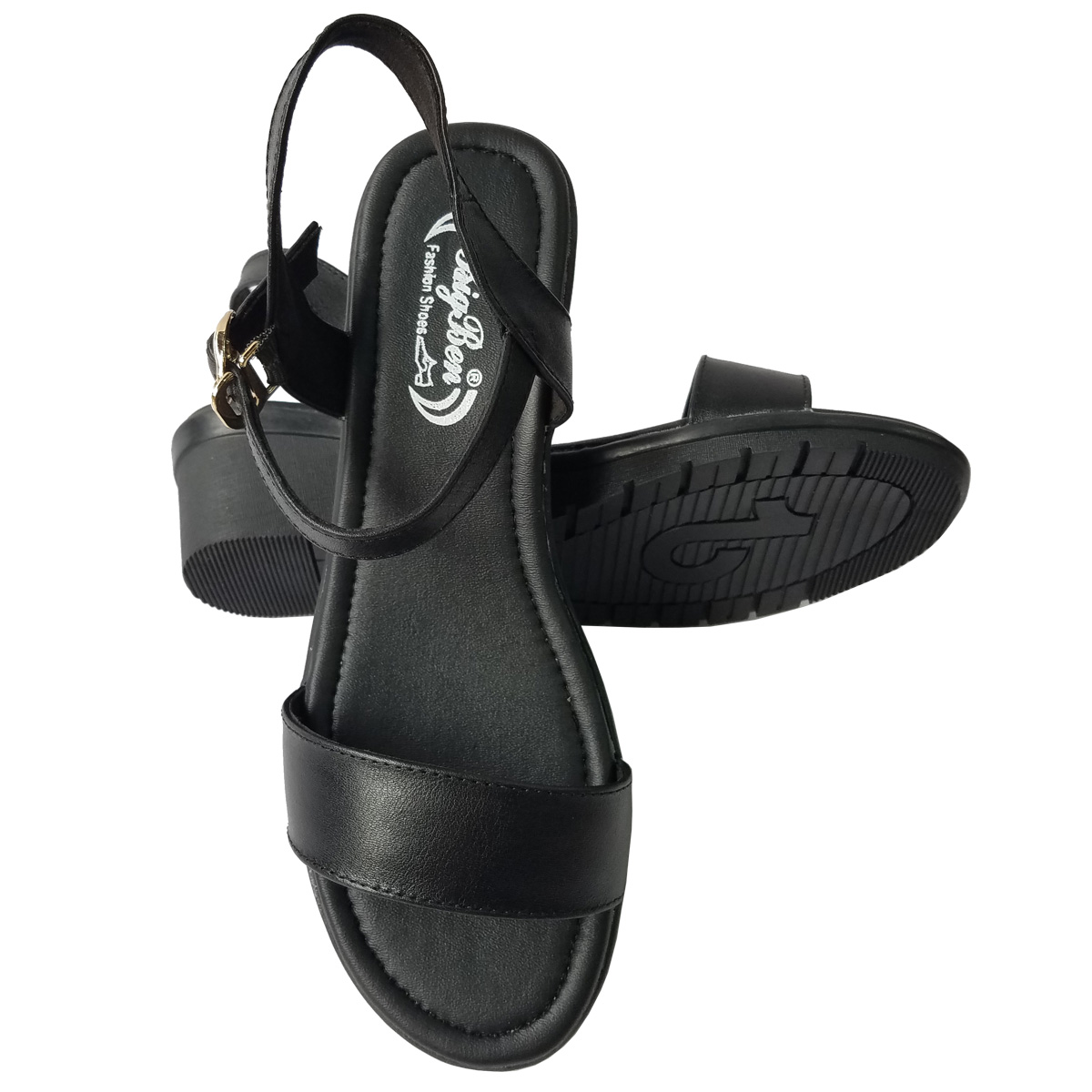 Giày Đế Xuồng Nữ BIGGBEN Da Bò Thật Cao 8 Phân SDX80