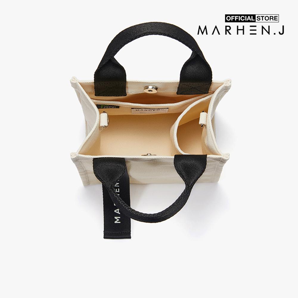 Marhen.J - Túi đeo vai chữ nhật vải bố New Ricky Mini MJ21AECRKM-IV
