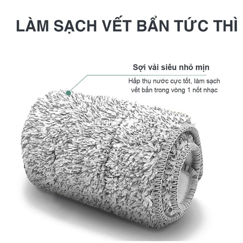 Cây Lau Nhà Thông Minh Tự Vắt Hiện Đại 2021 - Màu Đỏ 23L - Tặng Kèm 2 Bông Lau