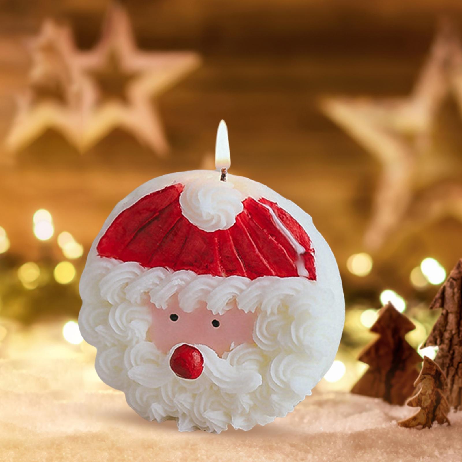 Santa Claus Scented Candles Tealight Candles for Decoration Office Gift