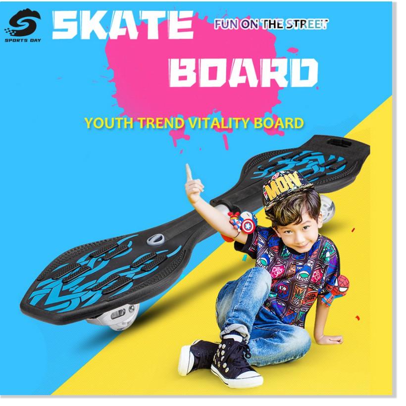 Skateboard Hai Vòng Người Mới Bắt Đầu Ván Trượt Phong Alice Đôi Nam Nữ Ván Trượt Chuyên Nghiệp, Dành Cho Người Lớn Và Tr