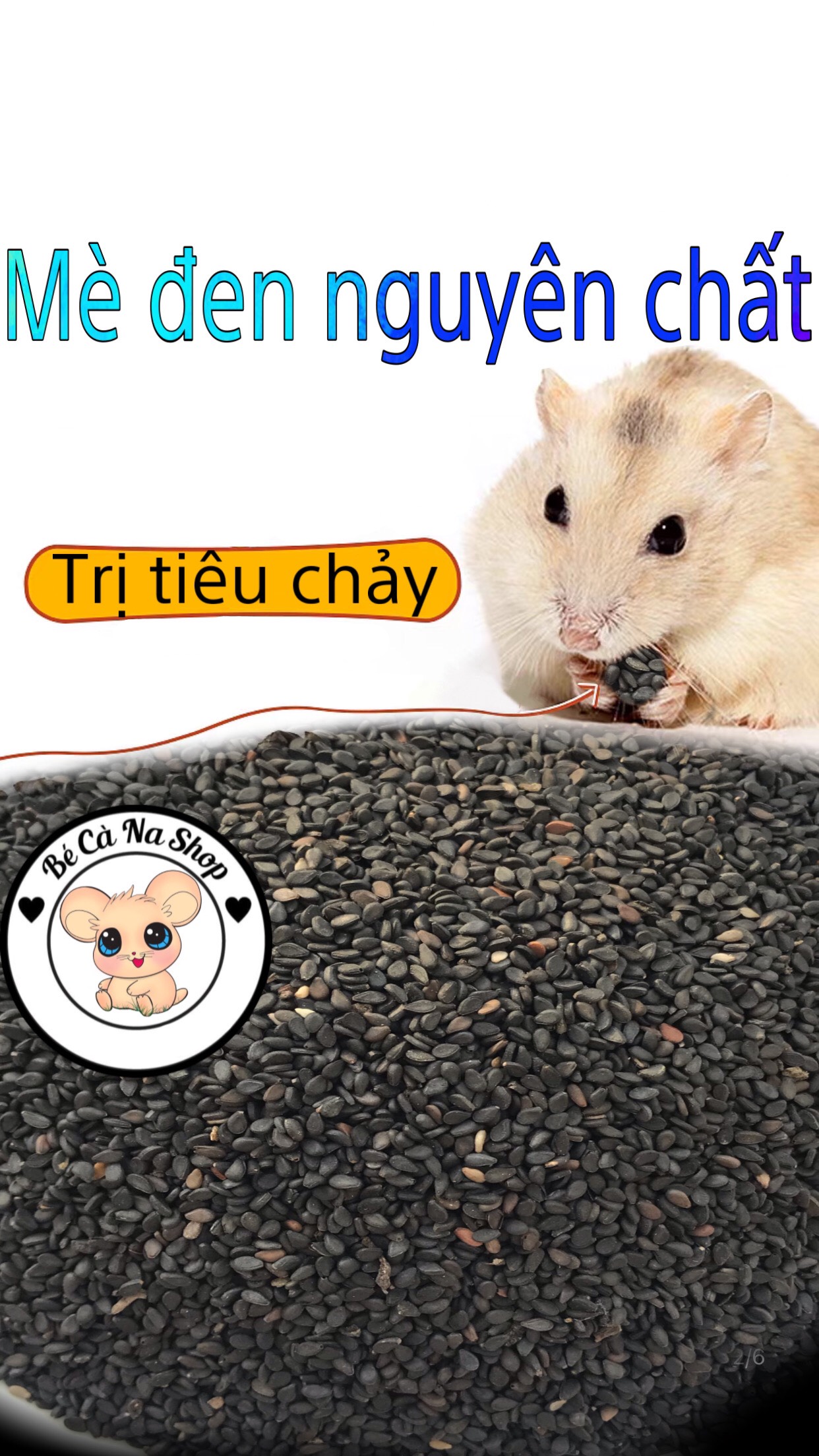 Mè đen nguyên chất cho hamster hàng loại 1 không nhuộm màu (bé cà na) .Thức ăn dinh dưỡng hộ trợ mọc lông và táo bón cho hamster ,thỏ bọ sóc...