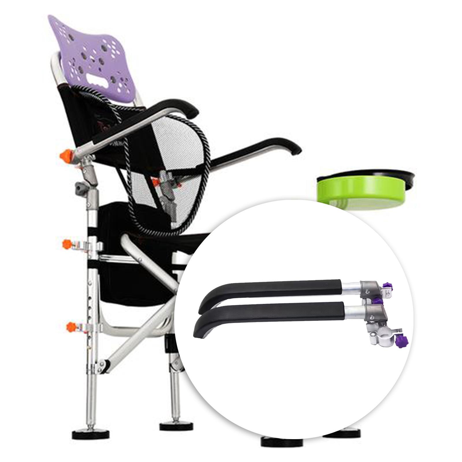 Fishing Chair Armrest Arm Rest Casual Sturdy Comfortable Metal Handrail Folding Chair Armrest for Fishing Beach Chairs Hiking