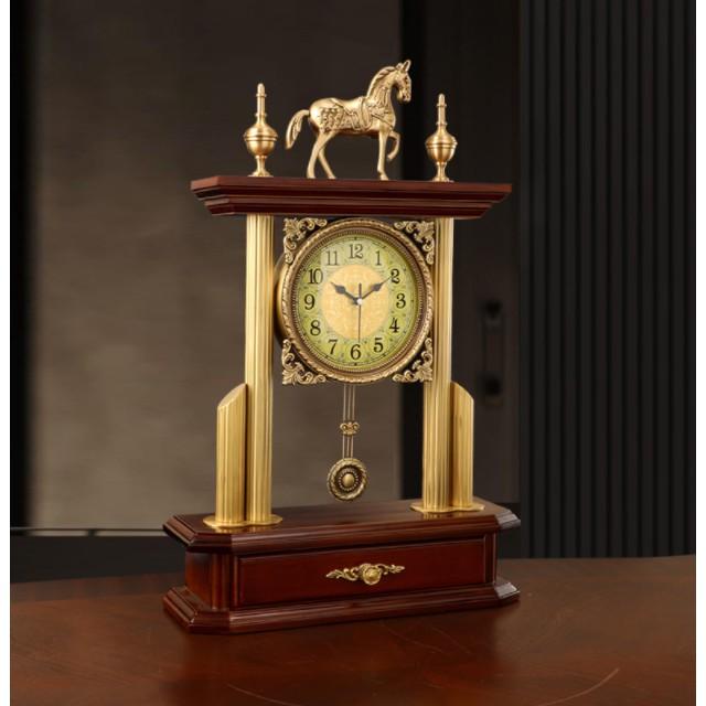 Đồng hồ để bàn con ngựa mang phong cách tân cổ điển sang trọng DH41GO